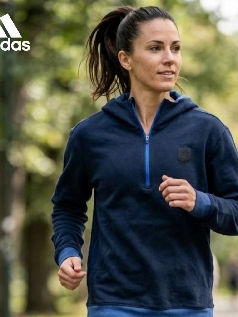 Adidas Adicross Golf Hoodie Pullover Half-Zip Navy Blue Size L